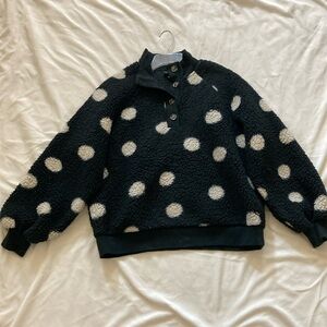 Polka dot fleece